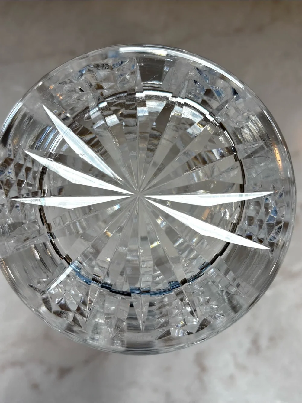 Vintage Waterford Hibernia 6” Signed Irish Cut Crystal Flower Vase